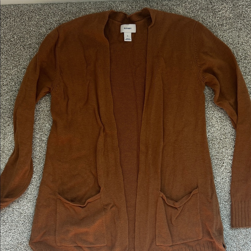 Old Navy Rust Open Front Cardigan women’s small